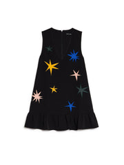 Rayon Applique ミニワンピース