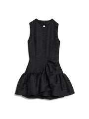 Krystle Jacquard Ruffle ミニワンピース