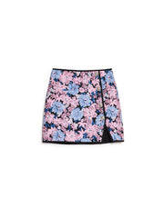 Floral Canvas Jacquard ミニスカート
