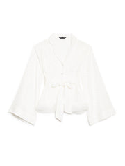 Perle Spot Belted ブラウス