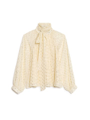 Joan Spot Bow ブラウス