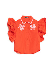 Apricot Sky Trim Top