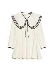 Porcelain Collar ミニワンピース
