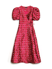 Momento Jacquard Midi Wrap ワンピース