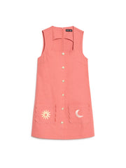 Island Life Embroidered ミニワンピース