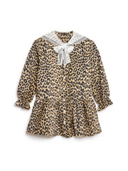 Cleo Collar Tie Mini Dress