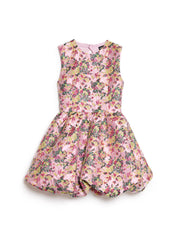 Sweet Blossom Jacquard Mini Dress