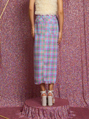 Diana チェックツイードミディスカート