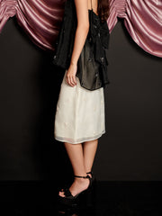 Lola Embellished Midi Skirt Pearl Ivory / Z