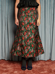 Fantasy Jacquard Midi Skirt Coal Black / Z