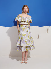 Fig Flora Jacquard Ruffle スカート