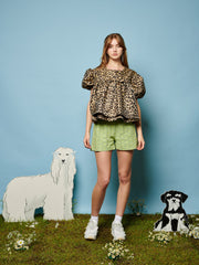 Lola Leopard Jacquard トップス