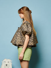 Lola Leopard Jacquard トップス