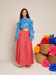 Musica Ruffled Cropped トップス