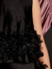 Plume Organza Top Coal Black / Z