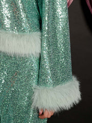 Disco Darling Sequin Top Turquoise Green / Z