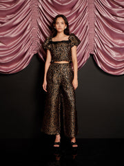 Cherie Leopard Jacquard トップス