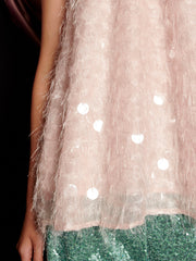 Teese Sequin Halterneck Top Nude Pink / Z