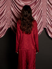 Dita Bow Pyjama Top Opera Red / Z