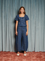 Daze Embellished Denim トップス