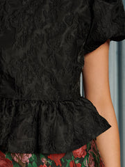 Screenplay Jacquard Bow Top Coal Black / Z