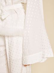 Perle Spot Belted Blouse Spot White / Z