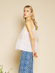 Papillon Tulle Top Pearl Ivory / Z