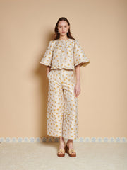 Mora Jacquard Ruffle トップス