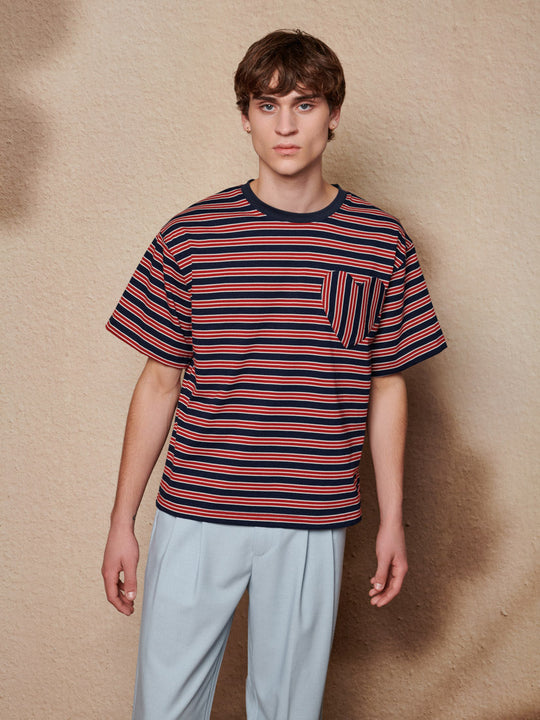 Soleil Stripe Boxy Tシャツ