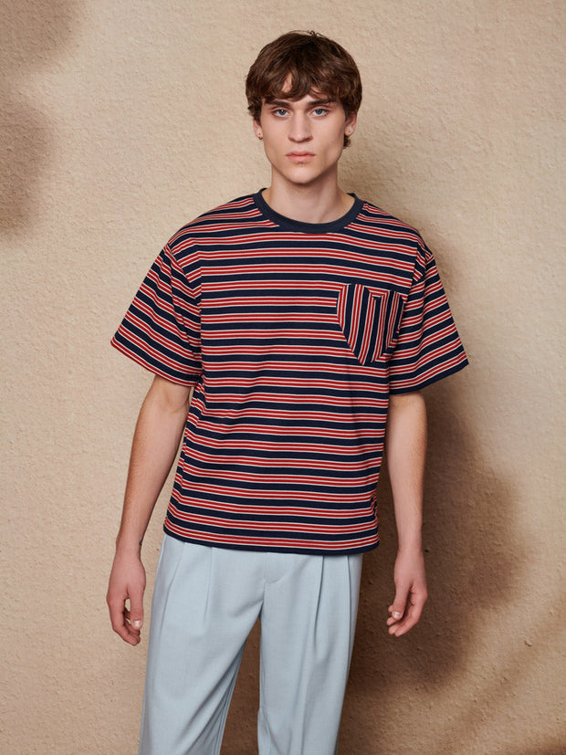 Soleil Stripe Boxy Tシャツ