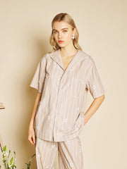 Painter Stripe Shirt Ivory Cream / Z
