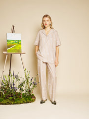 Painter Stripe Shirt Ivory Cream / Z