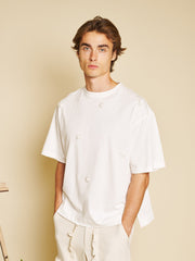 James Bead T-shirt Pearled White / Z