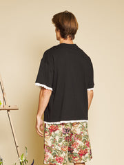 Aube Trim T-shirt Coal Black / Z