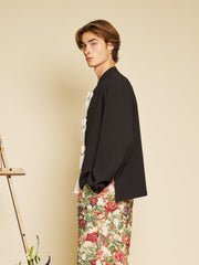 Easel Bow Shirt Coal Black / Z