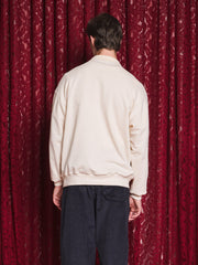 Vela Ruffle Polo Sweatshirt Vintage Cream / Z
