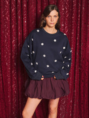 Manon Flower Applique スウェットシャツ