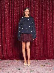 Manon Flower Applique スウェットシャツ