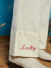 Lucky Embroidered パンツ