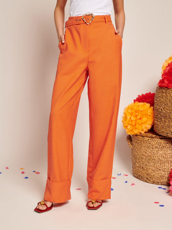 Neroli Belted Trousers Sun Orange / Z