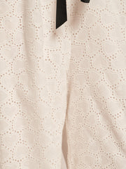 Blanca Broderie Anglaise Trousers Pearled White / Z