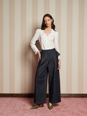 Curio Denim Ruffle パンツ