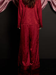 Dita Bow Pyjama Trousers Opera Red / Z