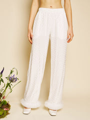 Perle Spot Trousers Spot White / Z