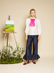 Orchid Jacquard Ruffle パンツ