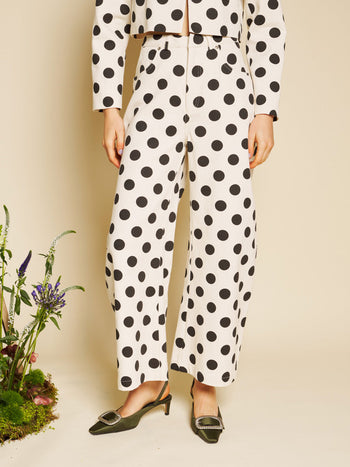 Renée Spot Trousers Black & White / Z