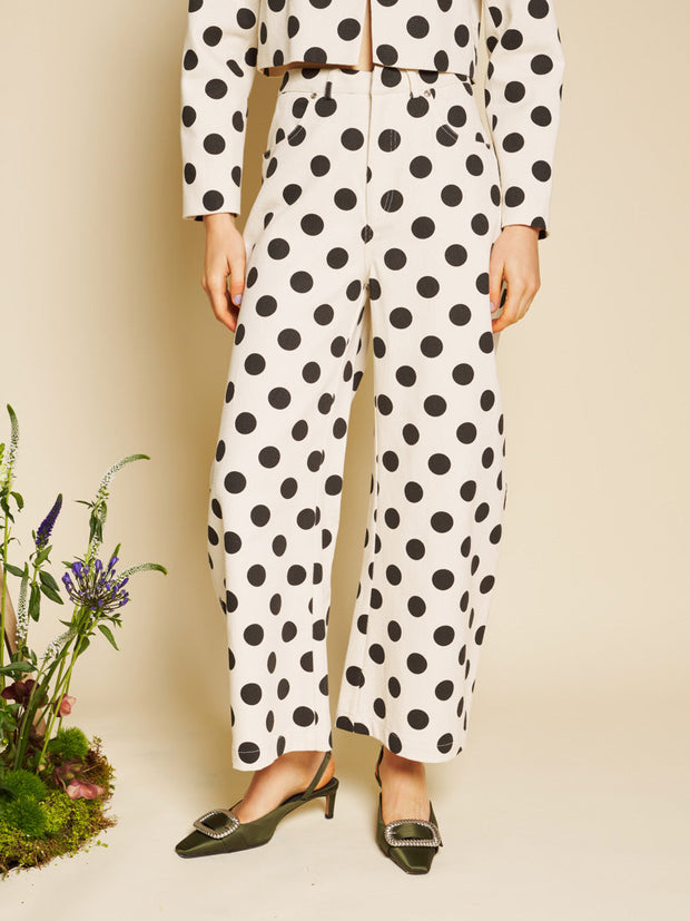 Renée Spot Trousers Black & White / Z