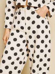 Renée Spot Trousers Black & White / Z