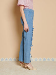 Larsson Bow Jeans Washed Blue / Z