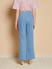 Larsson Bow Jeans Washed Blue / Z